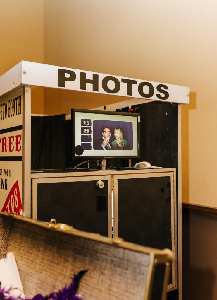 An outside view of the photobooth