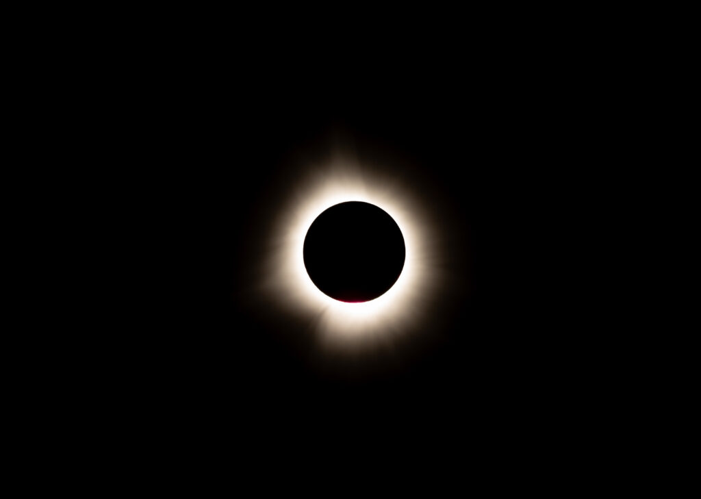 A photo of the total eclipse